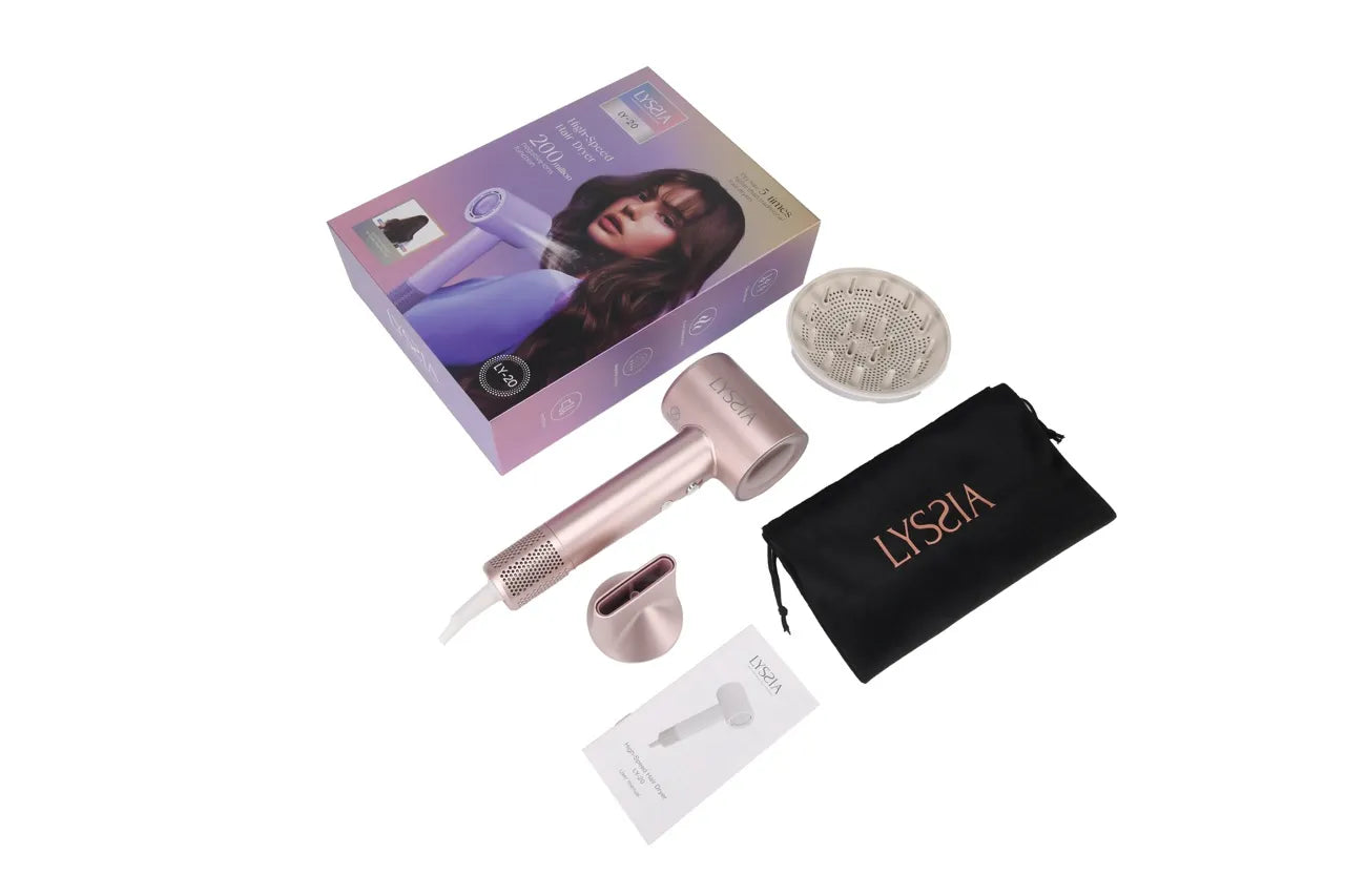 Lyssia LY-20 Ionic Multi-Styler – with Diffuser & Travel Bag (gold)