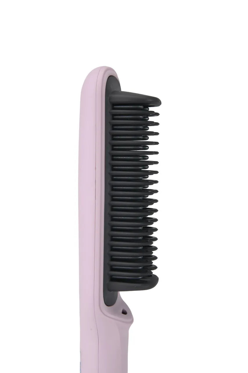 LY-120 Hair Straightener Brush (Pink)